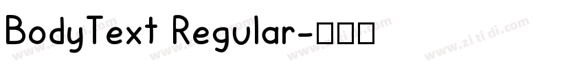 BodyText Regular字体转换